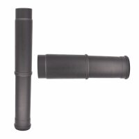 Teleskop Pelletrohr 410 - 610 mm - Ø 80 mm, gussgrau