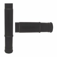 Teleskop Pelletrohr 410 - 610 mm - Ø 100 mm, schwarz