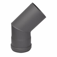 Pelletrohr Bogen 45° - Ø 80 mm, gussgrau