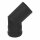 Pelletrohr Bogen 45° - Ø 80 mm, schwarz