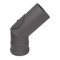 Pelletrohr Bogen 45° mit Tür - Ø 80 mm,...