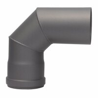 Pelletrohr Bogen 90° - Ø 80 mm, gussgrau
