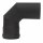 Pelletrohr Bogen 90° - Ø 80 mm, schwarz