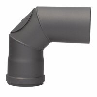 Pelletrohr Bogen 90° mit Tür - Ø 80 mm,...