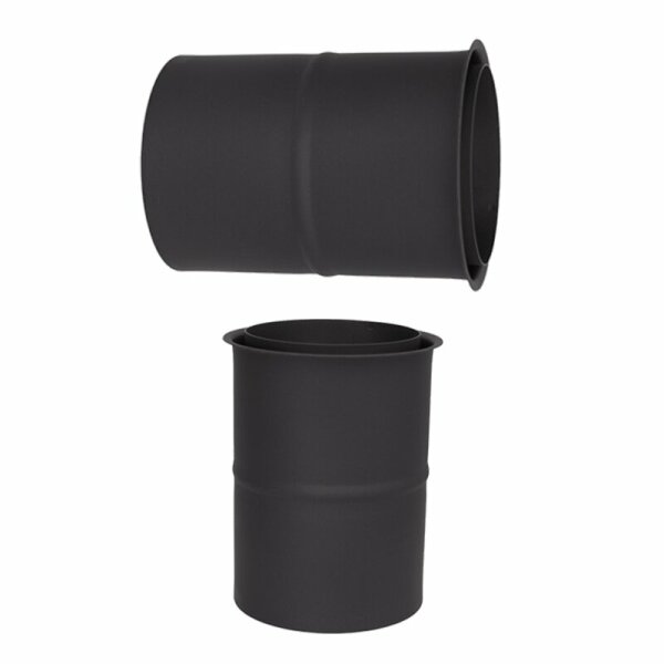 Pelletrohr Wandfutter - Ø 80 mm, schwarz