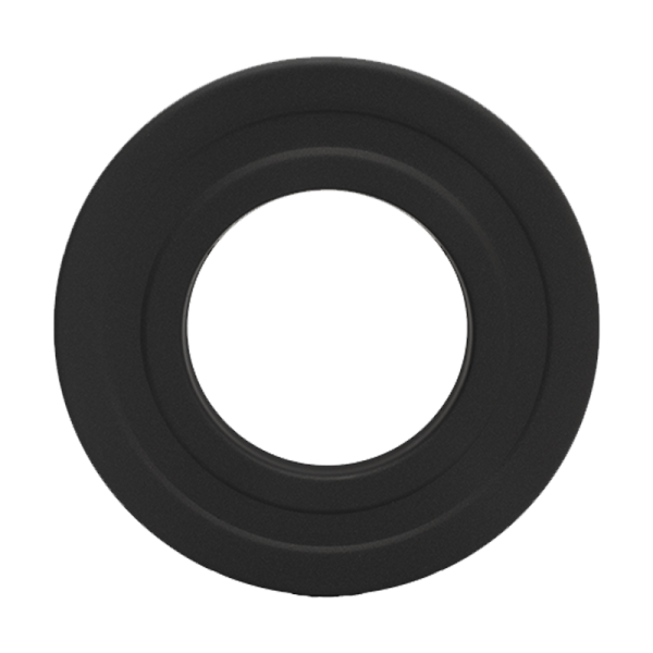 Pelletrohr Wandrosette 40 mm - Ø 80 mm, schwarz